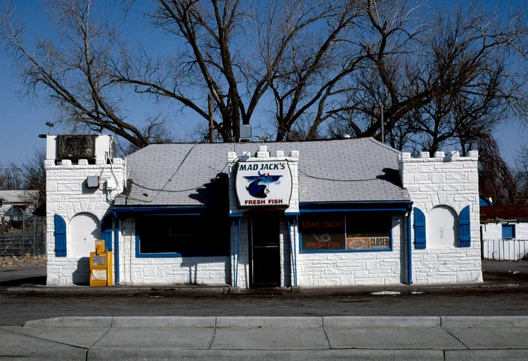 Historic Photo : 1994 Mad Jack's Fresh Fish, Kansas City, Kansas | Margolies | Roadside America Collection | Vintage Wall Art :