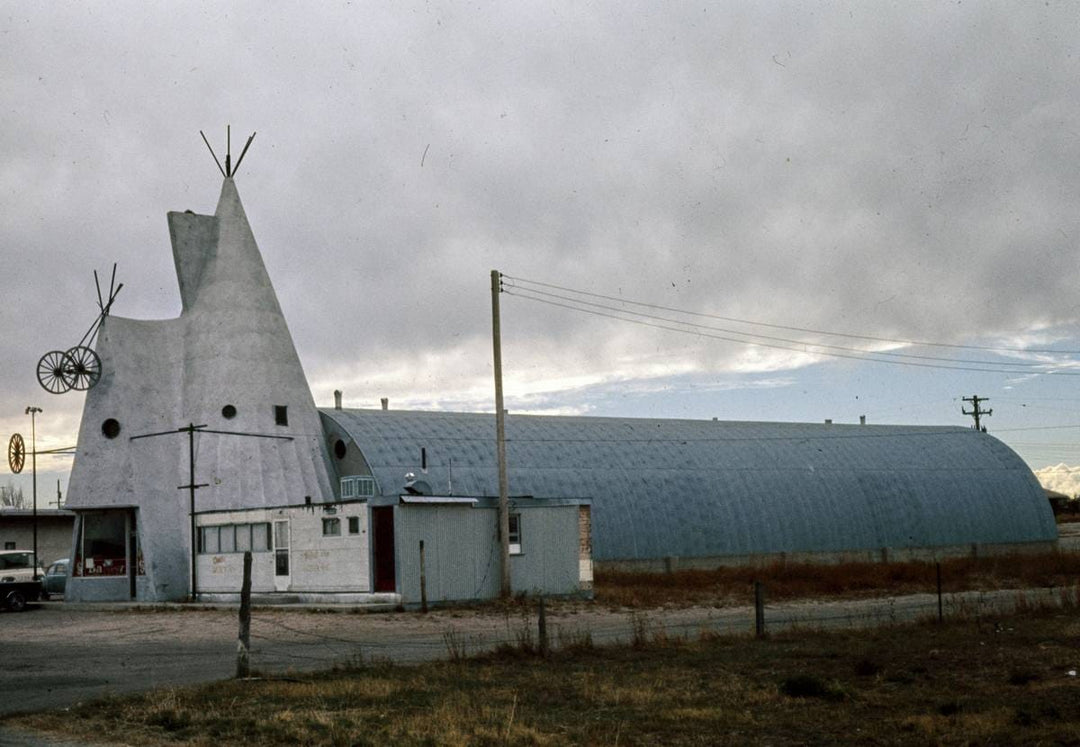 Historic Photo : 1976 Quonset Hut-Store, Cheyenne, Wyoming | Margolies | Roadside America Collection | Vintage Wall Art :