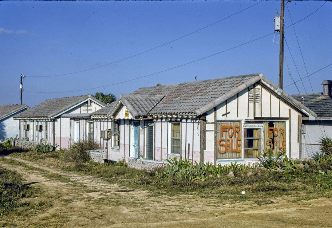 Historic Photo : 1990 Blue Atlantic Motel, Flagler Beach, Florida | Margolies | Roadside America Collection | Vintage Wall Art :