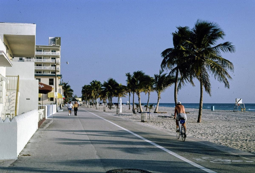 Historic Photo : 1990 Boardwalk, Hollywood Beach, Florida | Margolies | Roadside America Collection | Vintage Wall Art :