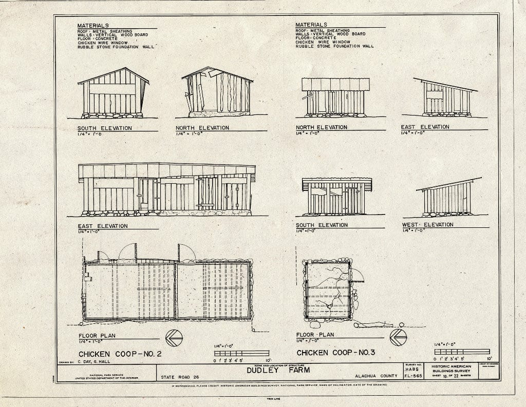 blueprint-chicken-coop-no-2-no-3-elevations-floor-plans-dudl-historic-pictoric