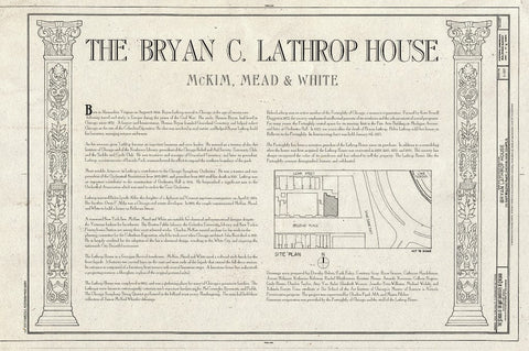 Blueprint Statement of Significance - Bryan Lathrop House, 120 East Bellevue Place, Chicago, Cook County, IL