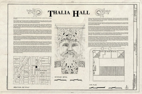 Blueprint Statement of Significance - Thalia Hall, 1215-1225 West Eighteenth Street, Chicago, Cook County, IL