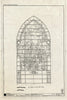 Blueprint Window - The Angel at The Open Tomb - Second Presbyterian Church, 1936 South Michigan Avenue, Chicago, Cook County, IL