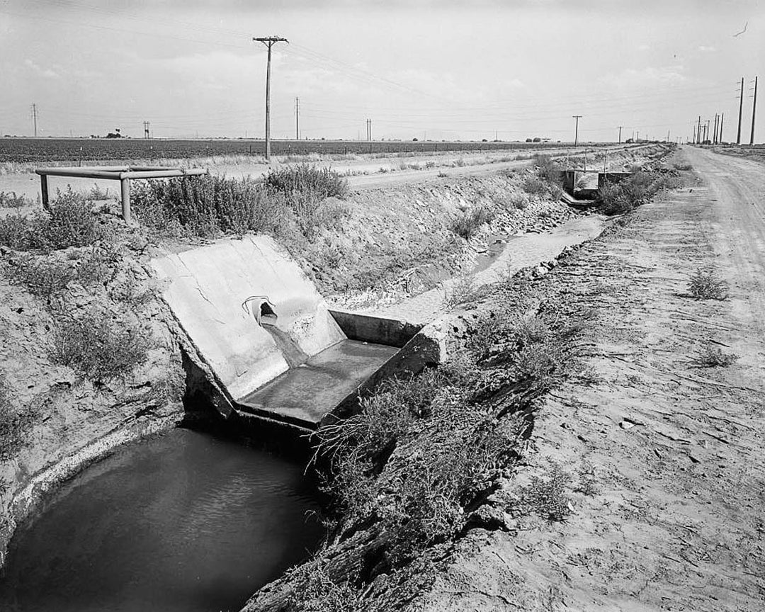 Historic Photo : San Carlos Irrigation Project, Blackwater Lateral, South of Gila River, Coolidge, Pinal County, AZ 1 Photograph