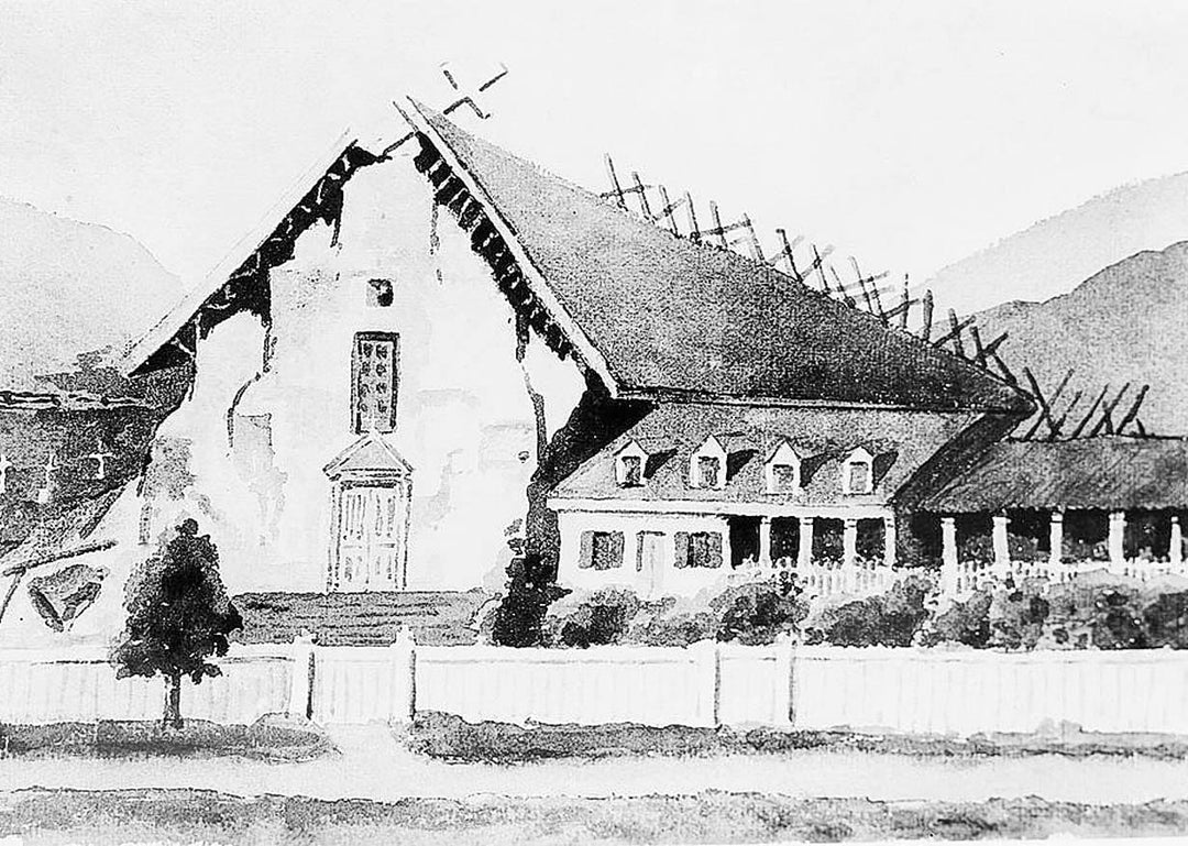Historic Photo : Mission San Jose de Guadalupe, Mission & Washington Boulevards, Fremont, Alameda County, CA 2 Photograph