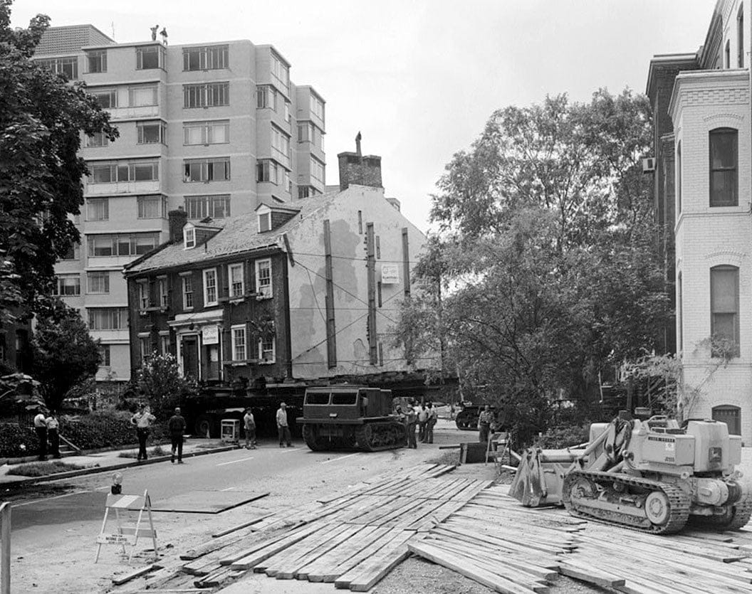 Historic Photo : Lenthall Houses, 612-614 Nineteenth Street Northwest-moved to 606-610 Twenty-first Street, Washington, District of Columbia, DC 5 Photograph