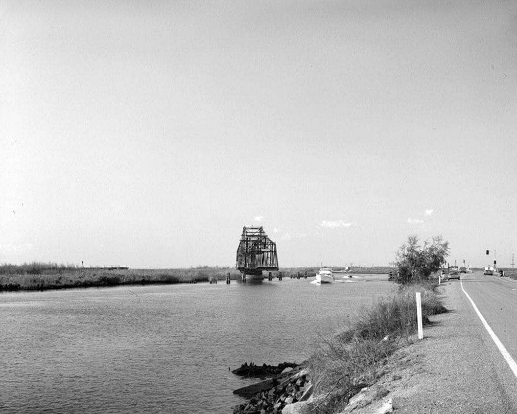 Historic Photo : Bacon Island Road Bridge, Spanning Middle River at Bacon Island Road, Stockton, San Joaquin County, CA 7 Photograph