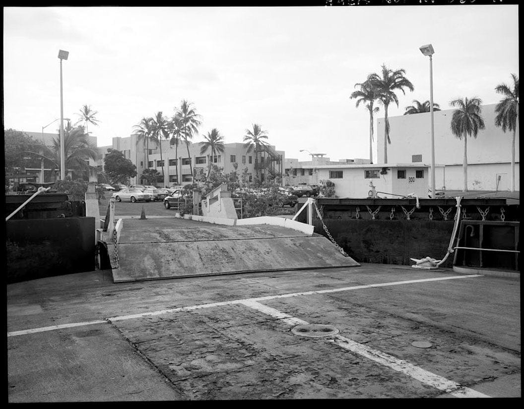 Historic Photo : U.S. Naval Base, Pearl Harbor, Ferry Landing Type, Halawa Landing on Ford Island, Pearl City, Honolulu County, HI 1 Photograph