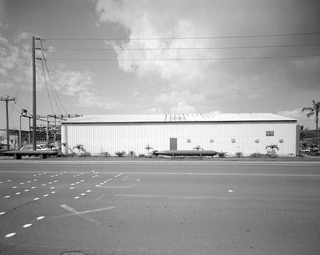 Historic Photo : U.S. Naval Base, Pearl Harbor, Navy Exchange Garage, Corner of North Road & Nimitz Street, Pearl City, Honolulu County, HI 1 Photograph