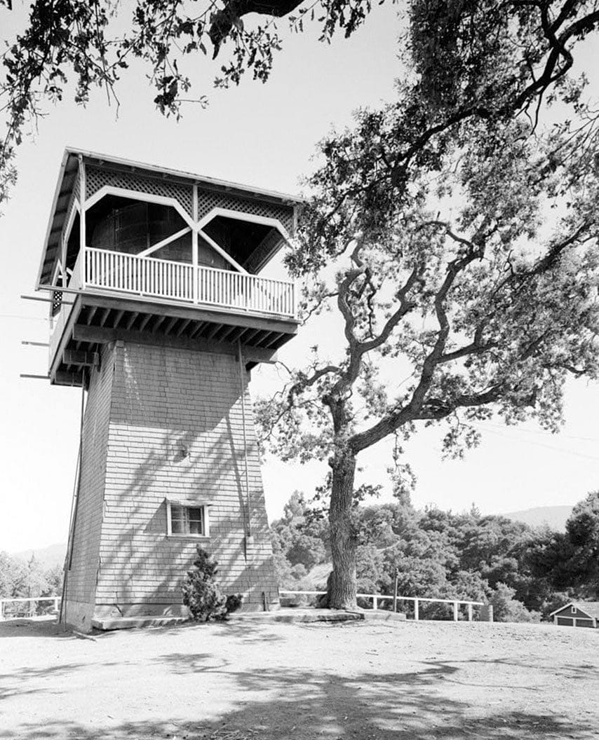 Historic Photo : Martha Lynn Tank House, 12899 Viscano Place, Los Altos Hills, Santa Clara County, CA 2 Photograph