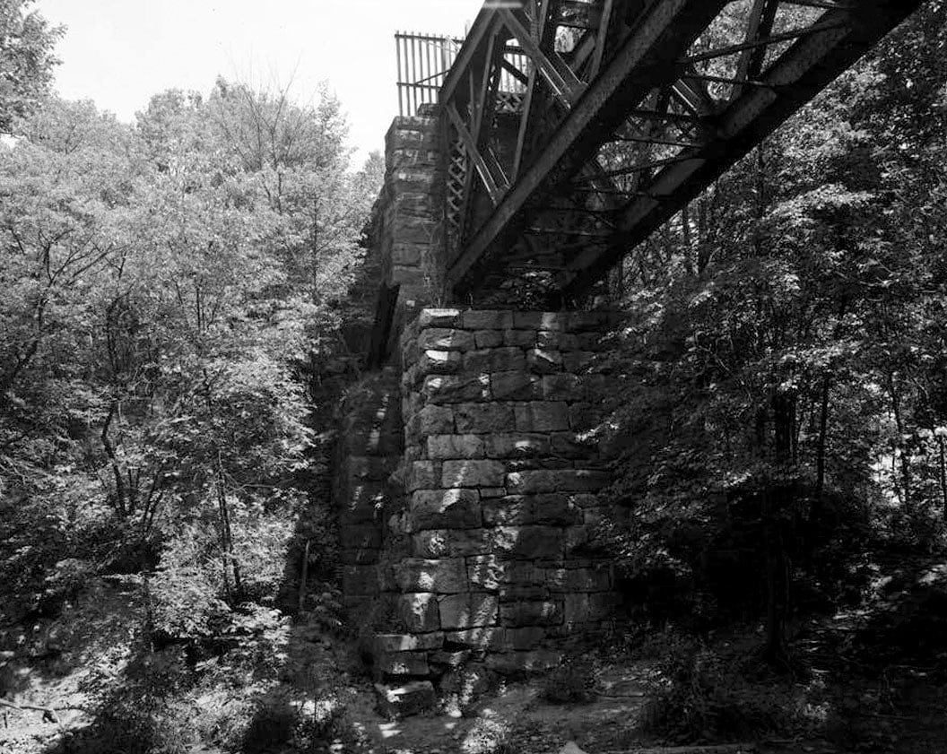 Historic Photo : Double Intersection Warren Truss Bridge, Spanning Blackledge River, Colchester, New London County, CT 1 Photograph