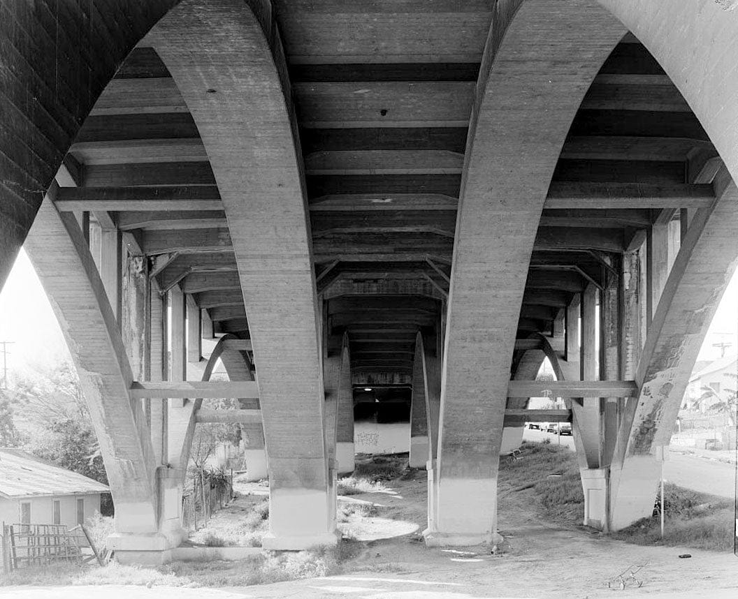 Historic Photo : Fourth Street Bridge, Spanning Lorena Avenue, Los Angeles, Los Angeles County, CA 2 Photograph