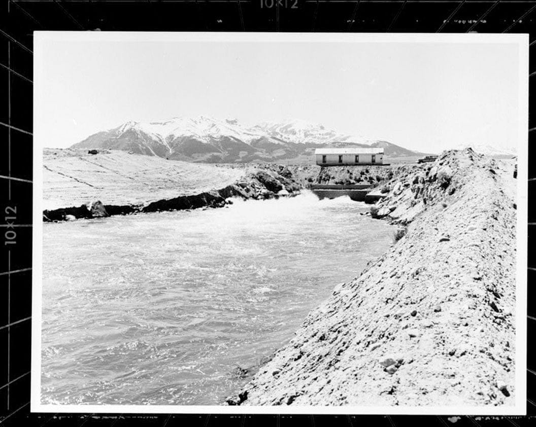 Historic Photo : Twin Lakes Dam & Outlet Works, Beneath Twin Lakes Reservoir, T11S, R80W, S22, Twin Lakes, Lake County, CO 1 Photograph