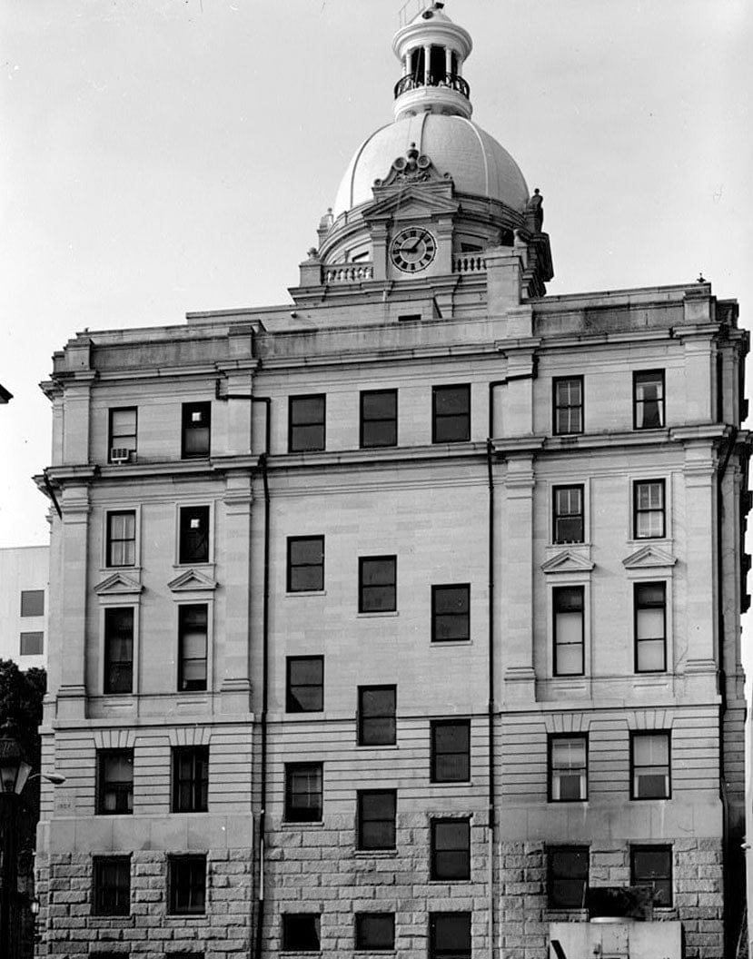Historic Photo : Savannah City Hall, Bay & Bull Streets, Savannah, Chatham County, GA 5 Photograph