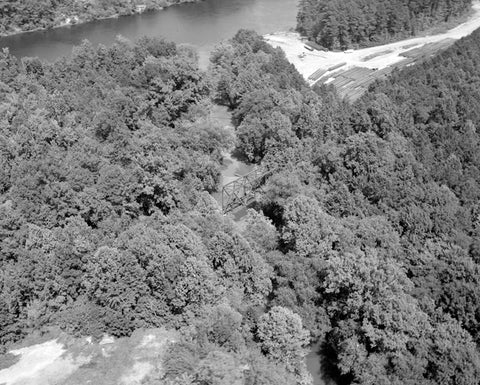 Historic Photo : Warrior Southern Railway Bridge, Down stream from Holt Lock & Dam, Holt, Tuscaloosa County, AL 1 Photograph