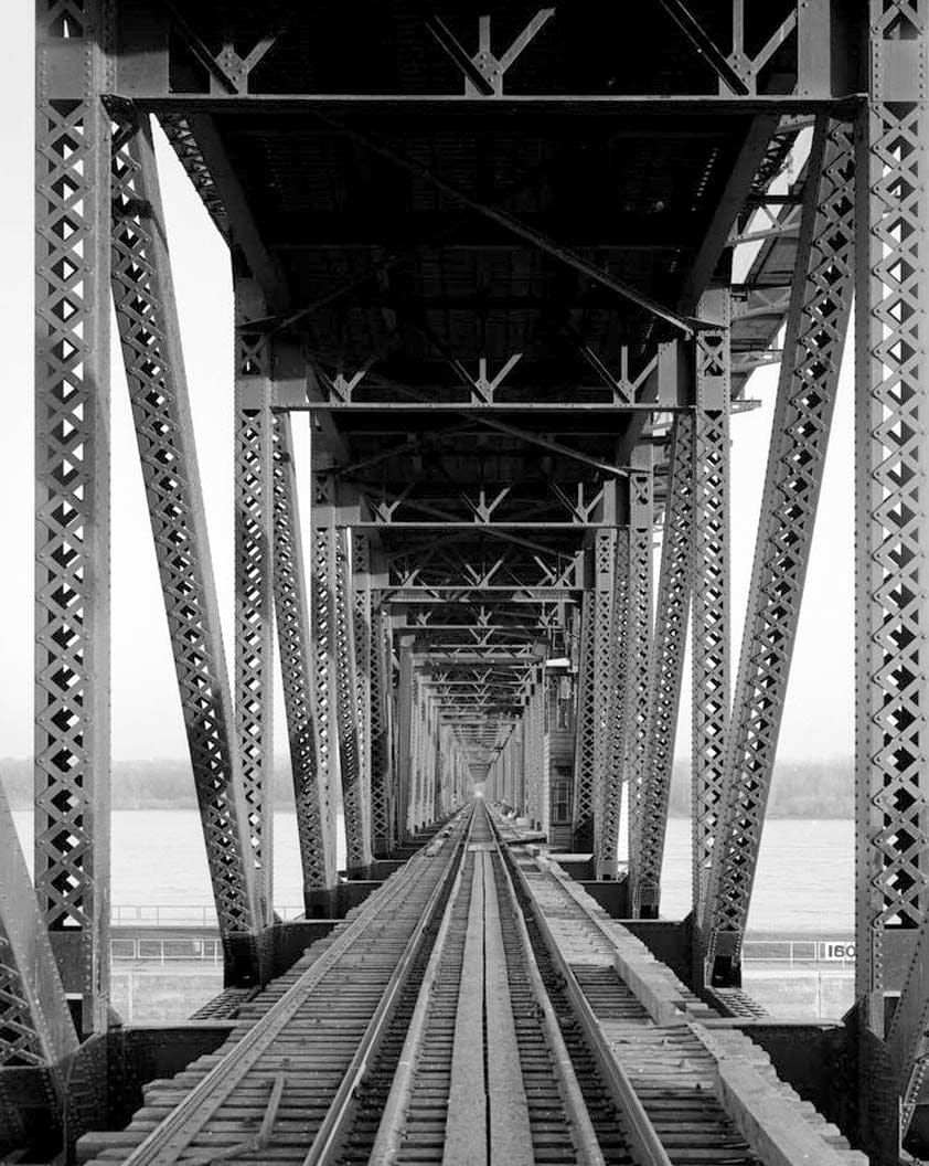 Historic Photo : Keokuk & Hamilton Bridge, Spanning Mississippi River, Keokuk, Lee County, IA 49 Photograph
