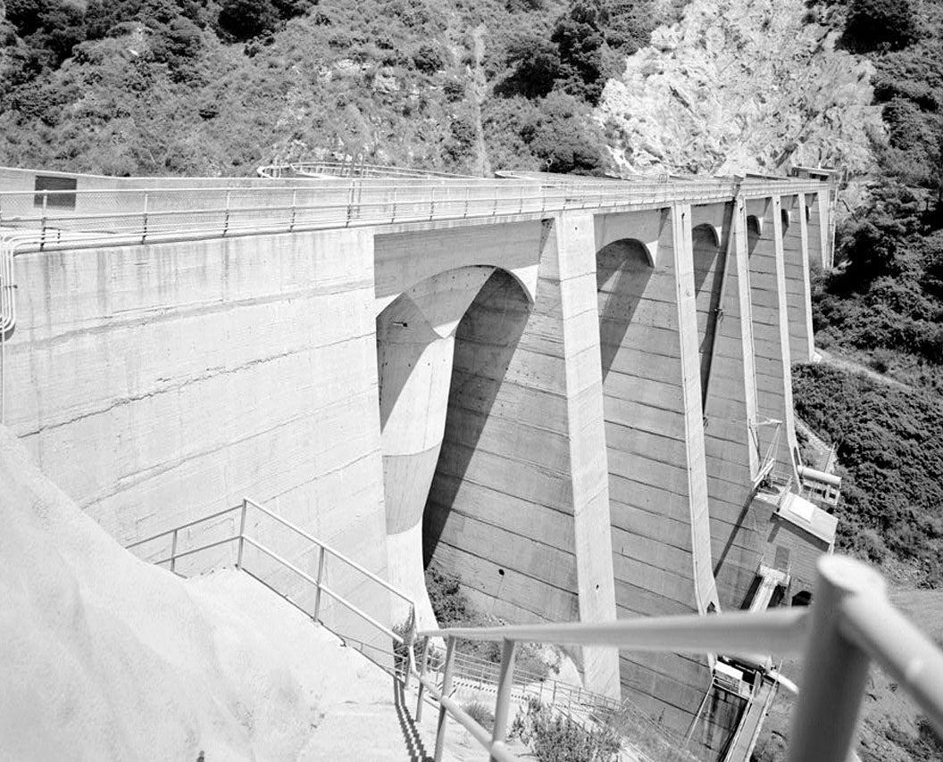 Historic Photo : Big Dalton Dam, 2600 Big Dalton Canyon Road, Glendora, Los Angeles County, CA 2 Photograph