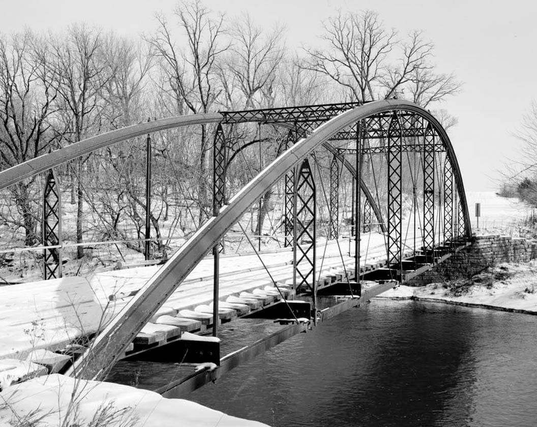 Historic Photo : Lower Plymouth Rock Bridge, Spanning Upper Iowa River, Kendallville, Winneshiek County, IA 5 Photograph
