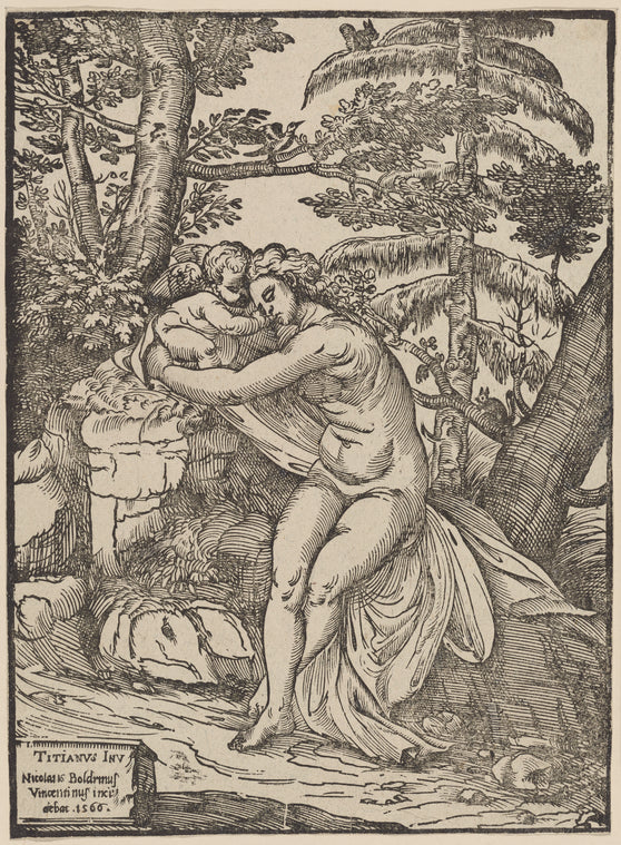 Art Print : Venus et Adonis, 1601-1700 - Vintage Wall Art