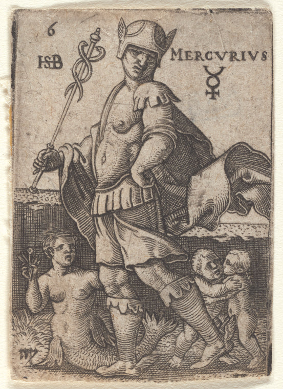 Art Print : Mercury, 1500-1550 - Vintage Wall Art
