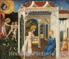 Art Print : Giovanni di Paolo, The Annunciation and Expulsion from Paradise, c. 1435 - Vintage Wall Art