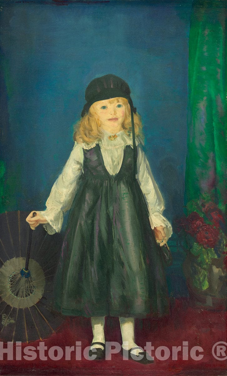Art Print : George Bellows, Anne with a Japanese Parasol, 1917 - Vintage Wall Art