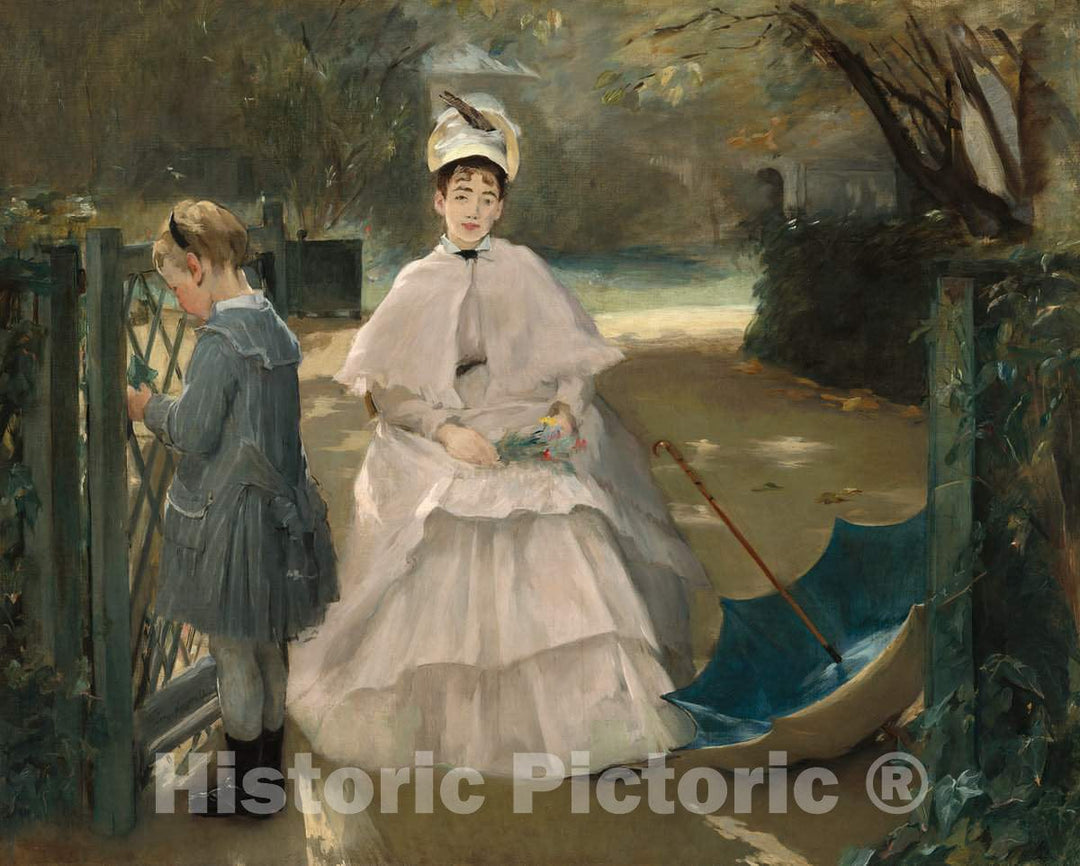 Art Print : Eva Gonzalès, Nanny and Child, c.1878 - Vintage Wall Art