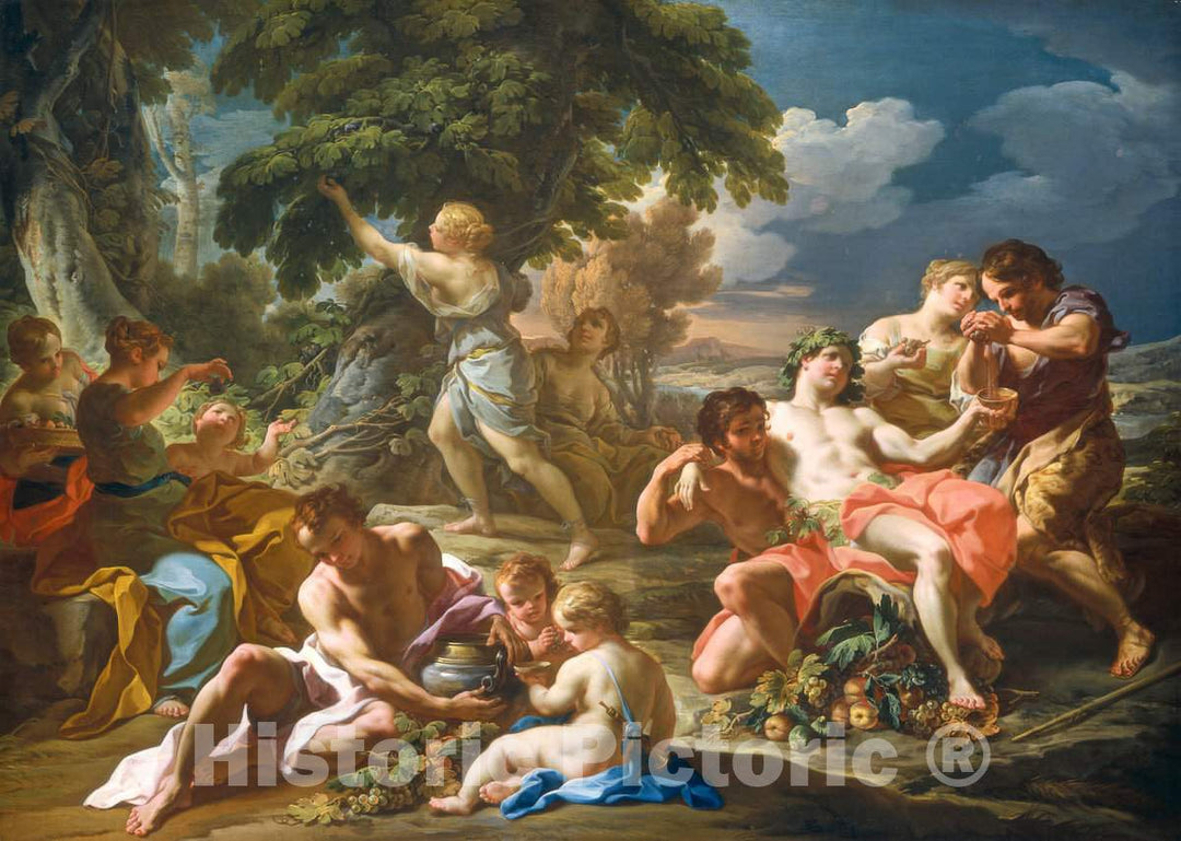 Art Print : Corrado Giaquinto, Autumn, c.1745 - Vintage Wall Art