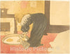Art Print : Henri de Toulouse-Lautrec, Woman at The Tub (Femme au tub), 1896 - Vintage Wall Art