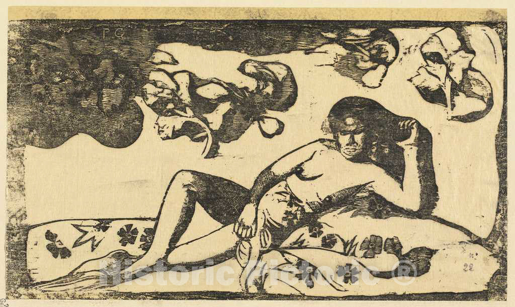 Art Print : Paul Gauguin, Te Arii Vahine (Lady of Royal Blood), in or After 1895 - Vintage Wall Art