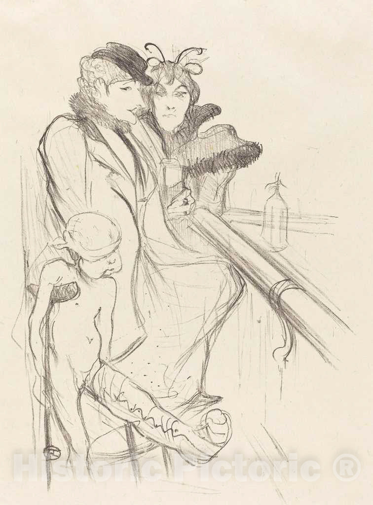 Art Print : Henri de Toulouse-Lautrec, Wounded Eros (Eros vanné), 1894 - Vintage Wall Art