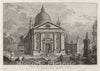 Art Print : Wagner After Canaletto, Prospetto Della Chiesa del SS. Rosario detta de' Gesuati, 1742 - Vintage Wall Art