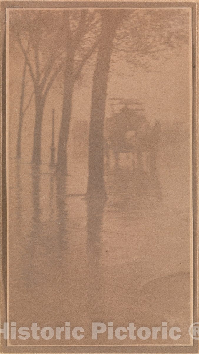 Photo Print : Alfred Stieglitz - Spring Showers, The Coach : Vintage Wall Art