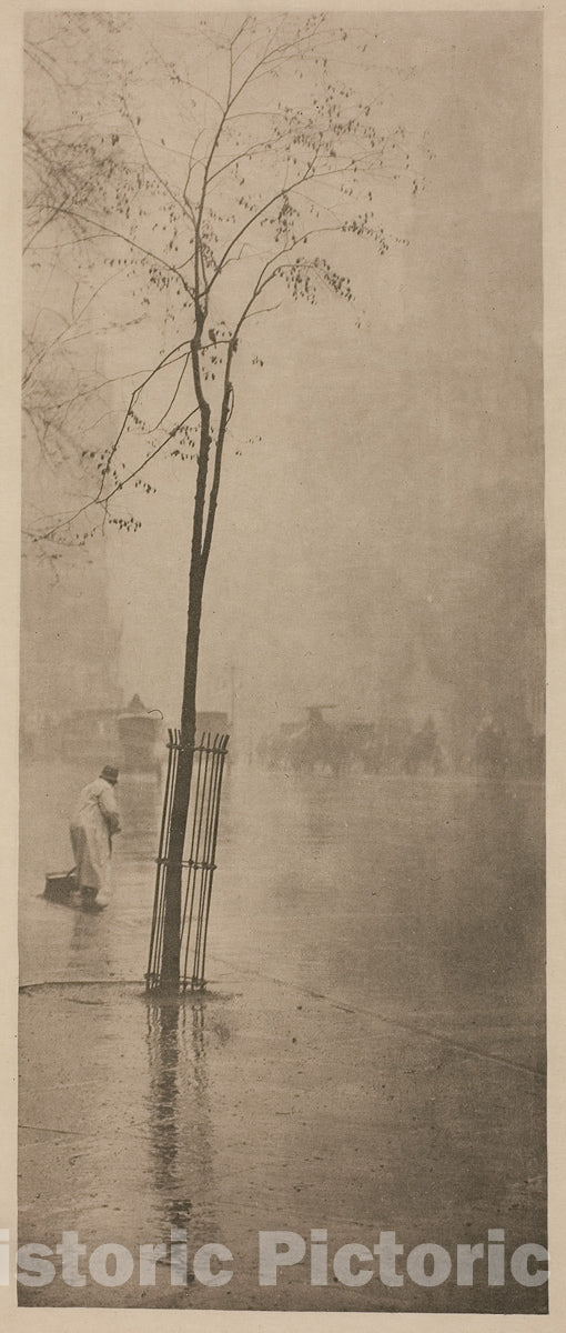 Art Photo : Spring Showers, Alfred Stieglitz, c.1901, Vintage Wall Decor :