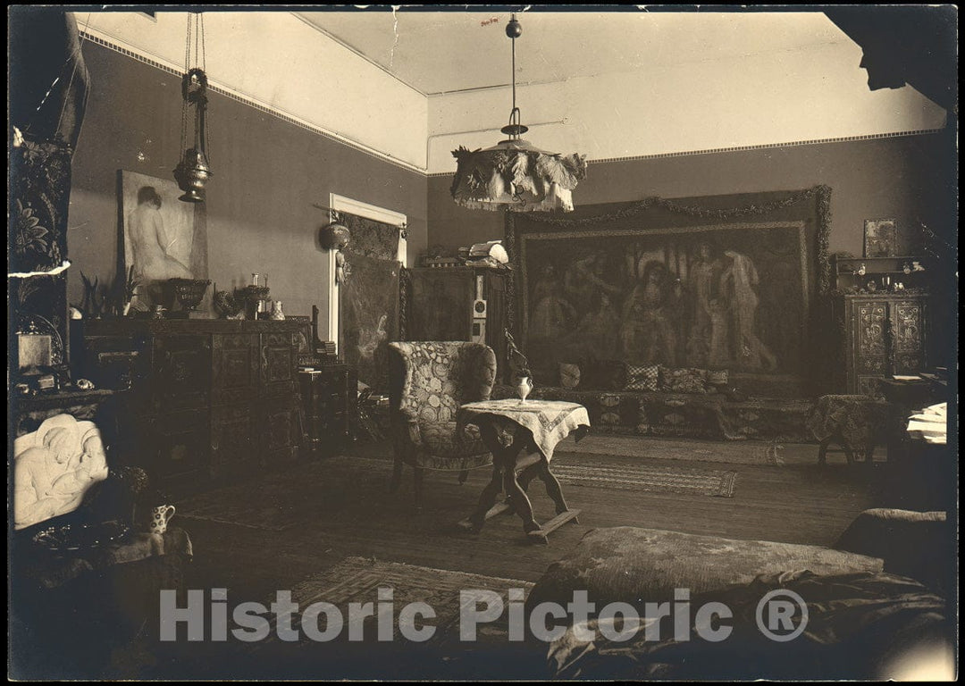 Photo Print : Frank Eugene - The Studio : Vintage Wall Art