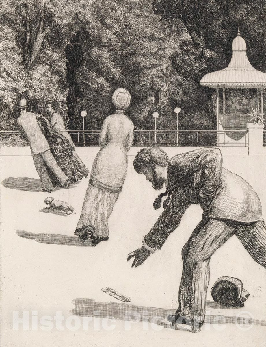 Art Print : Max Klinger - Action (plate two from Paraphrase on the Finding of a Glove) : Vintage Wall Art