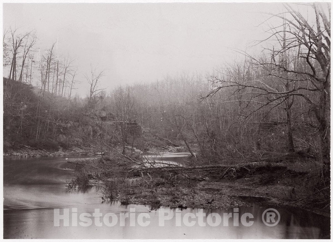 Photo Print : Timothy H. O'sullivan - Bull Run. Blackburn's Ford 1 : Vintage Wall Art