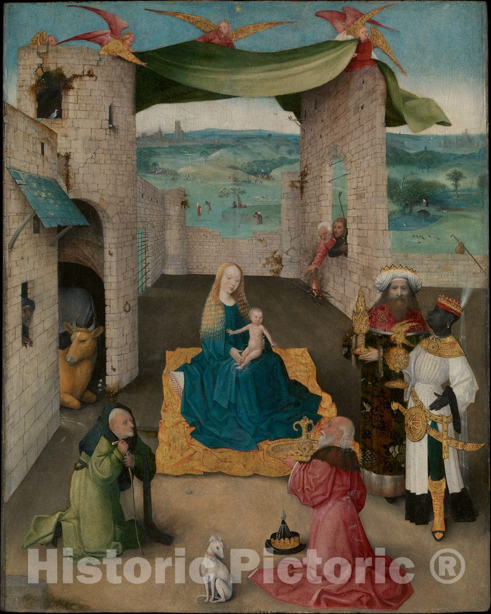 Art Print : Hieronymus Bosch - The Adoration of The Magi : Vintage Wall Art