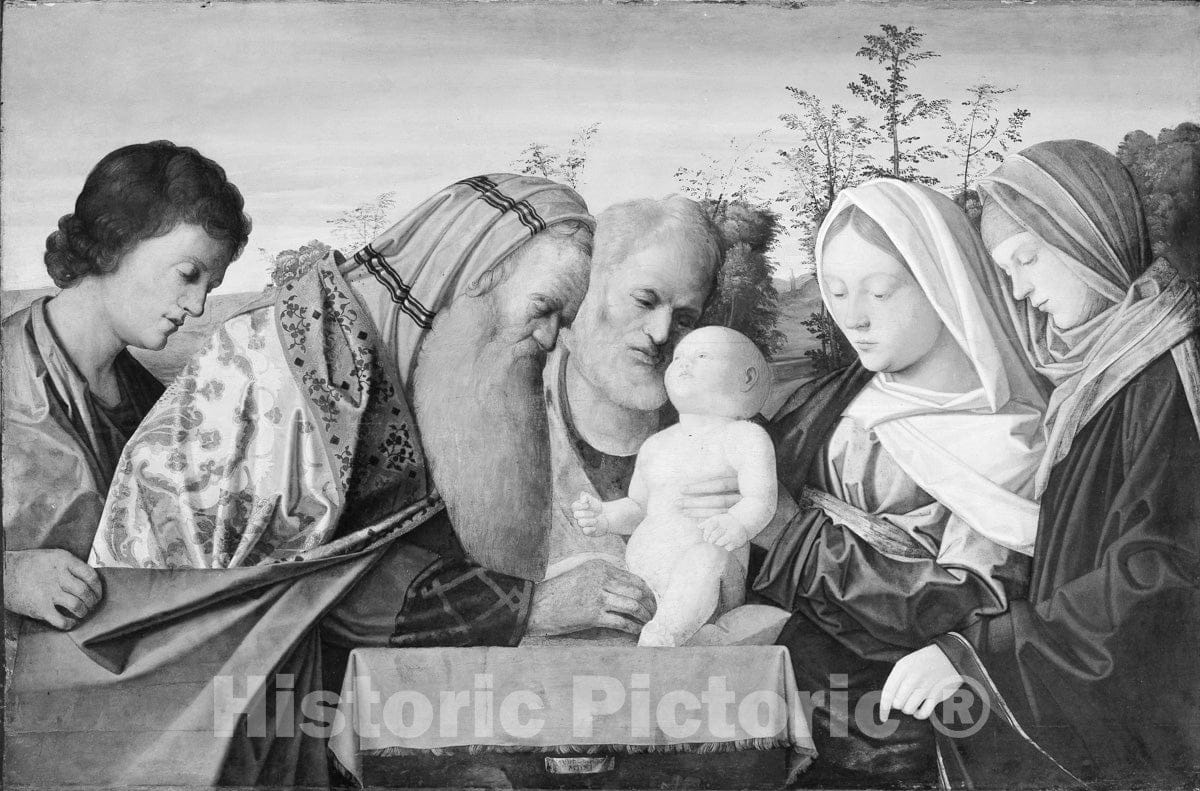 Art Print : Workshop of Giovanni Bellini - The Circumcision : Vintage Wall Art