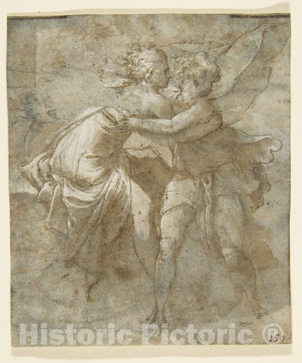 Art Print : Taddeo Zuccaro - Joseph and Potiphar's Wife : Vintage Wall Art