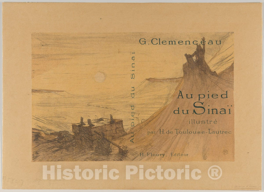 Art Print : Henri de Toulouse-Lautrec - Au Pied du Sinaï : Vintage Wall Art