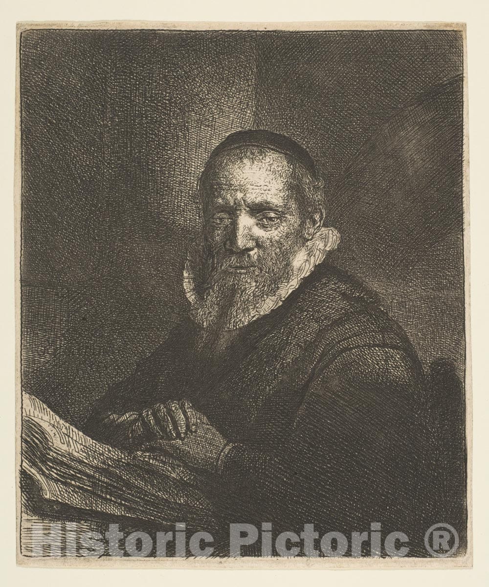 Art Print : Rembrandt (Rembrandt Van Rijn) - Jan Cornelis Sylvius : Vintage Wall Art