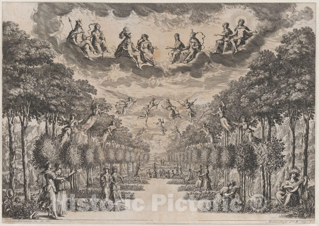 Art Print : Mathäus Küsel - The Elysian Fields