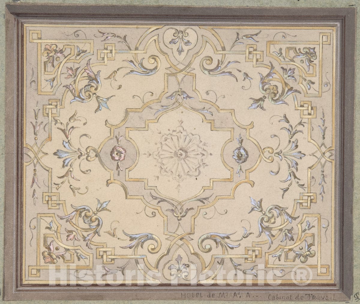 Tableau Mural Imprimé Jules Lachaise - Design Pour Plafond Peint - Prêt à Accrocher, Plusieurs Couleurs