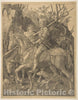 Art Print : Albrecht Dürer - Knight, Death, and The Devil (Copy) : Vintage Wall Art