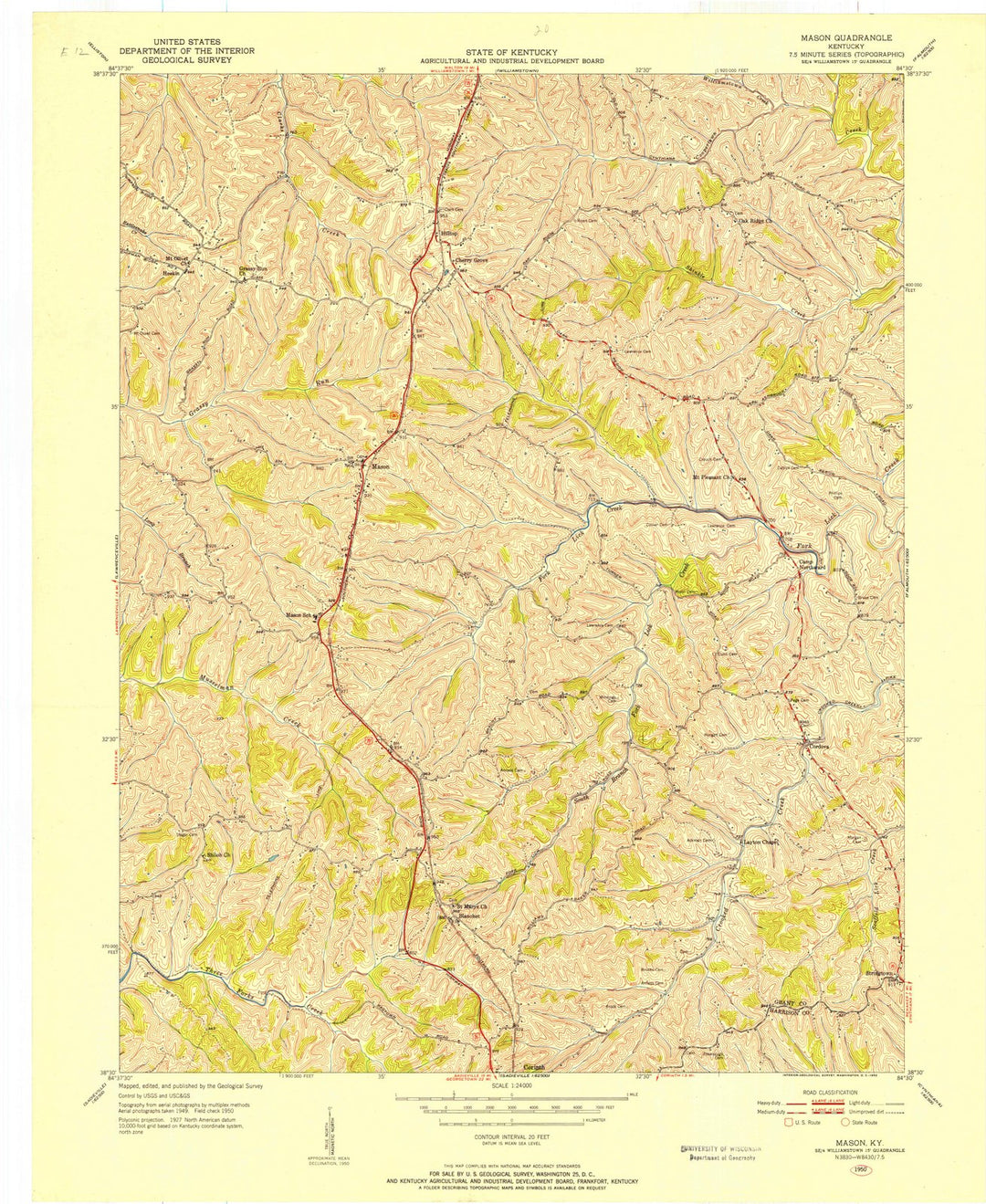 1950 Mason, KY - Kentucky - USGS Topographic Map