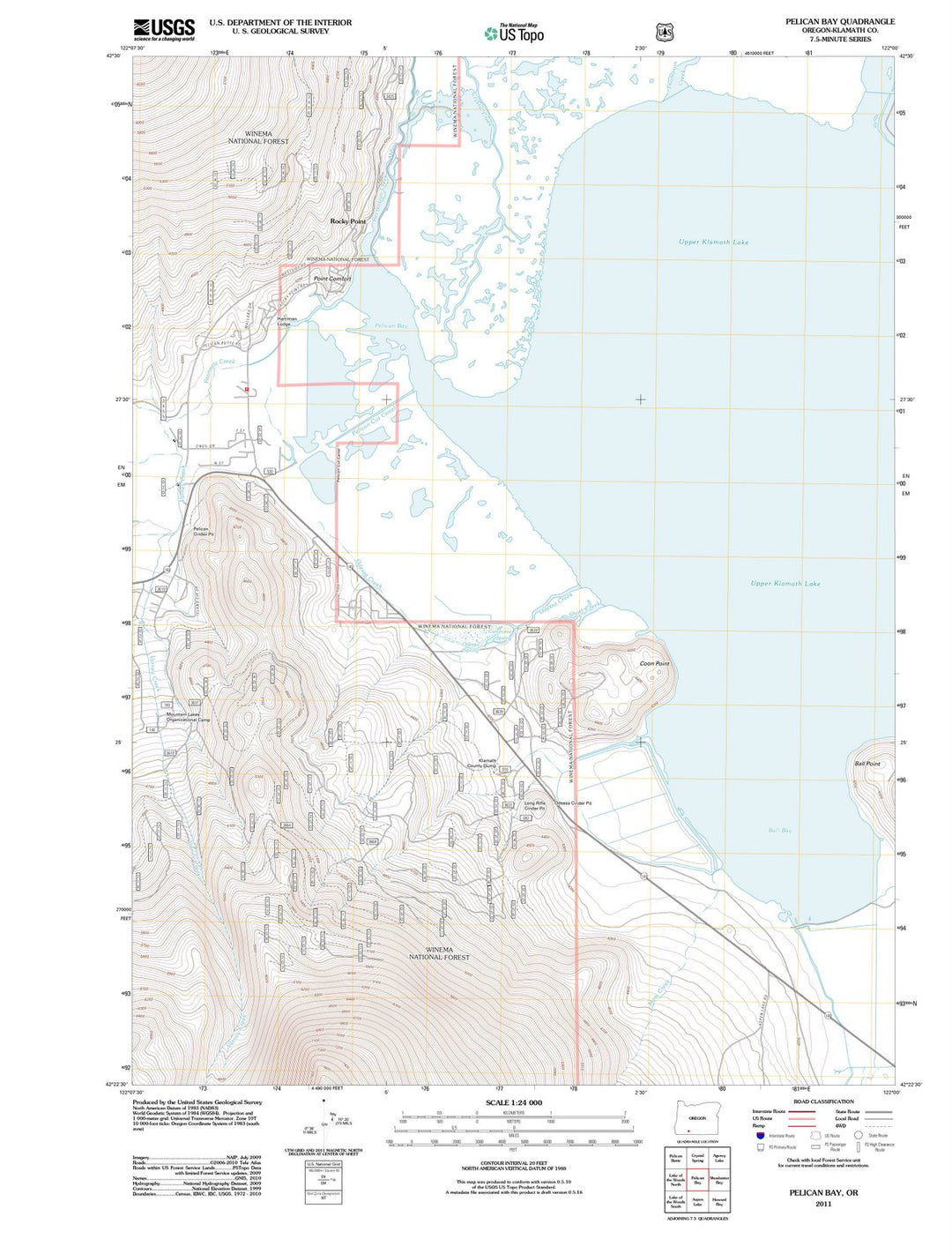 2011 Pelican Bay, OR - Oregon - USGS Topographic Map