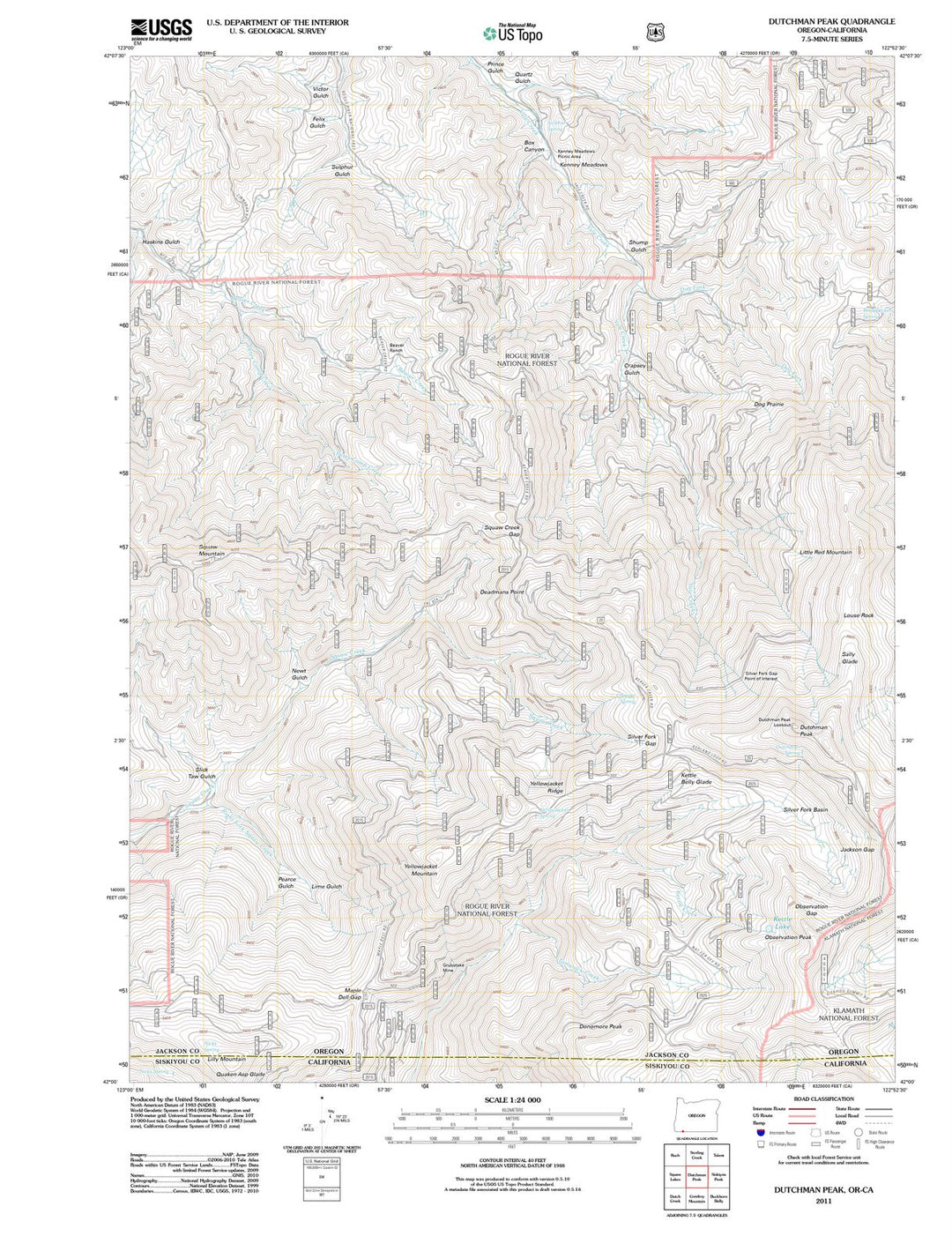 2011 Dutchman Peak, OR - Oregon - USGS Topographic Map