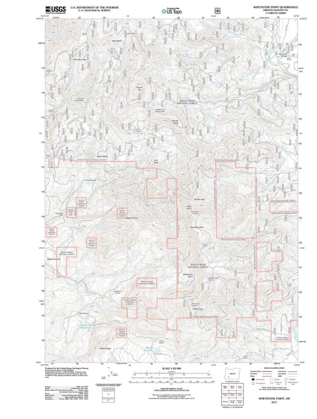 2011 Whetstone Point, OR - Oregon - USGS Topographic Map